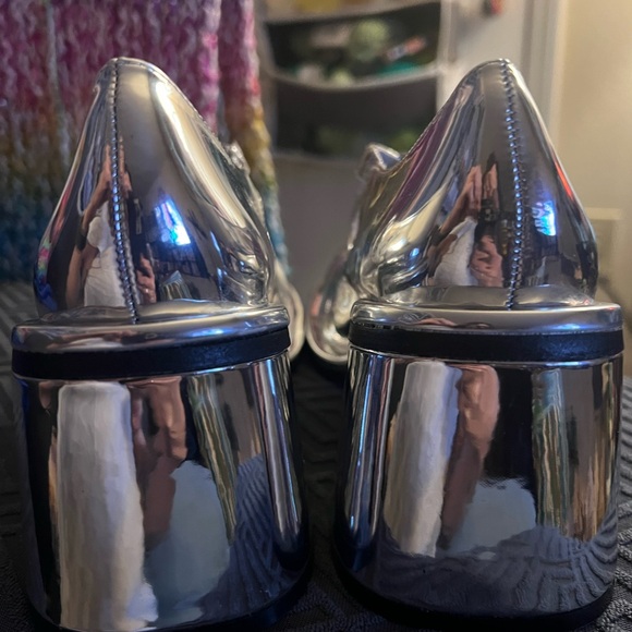 Sugar thrillz silver Mary Janes by dolls kill - Picture 4 of 5